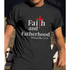 Gift For Dad Faith And Fatherhood Christian Shirt