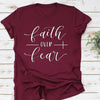 Faith over fear womens christian shirt