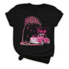 In October we wear Pink Gift for Breast Cancer Awareness Support Tshirt