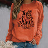 Fall long sleeve shirt Fall for Jesus Faith Christian Sweatshirt