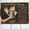 Family Member Sit In Heaven Memorial Personalized Canvas