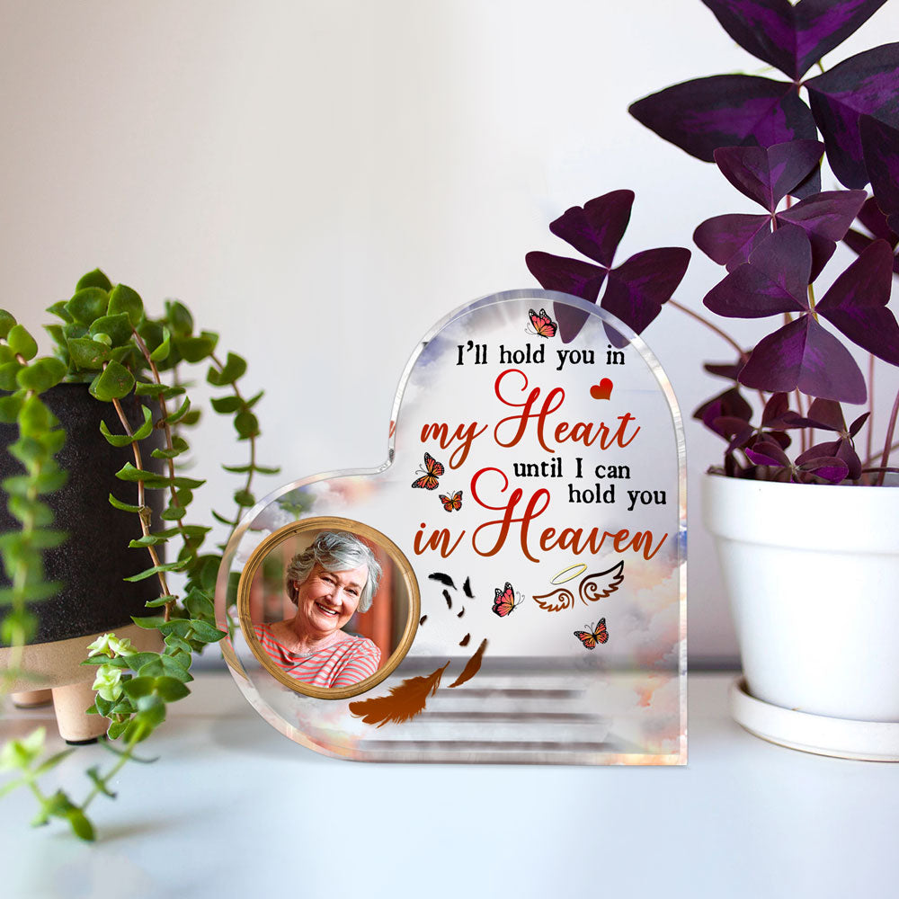 Family Memorial Sympathy Hold You In My Heart Personalized Plaque