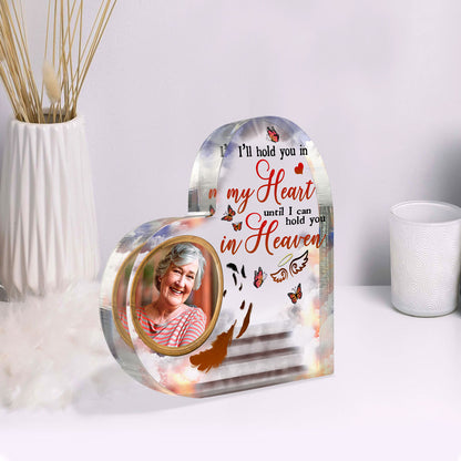 Family Memorial Sympathy Hold You In My Heart Personalized Plaque