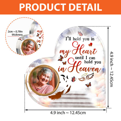 Family Memorial Sympathy Hold You In My Heart Personalized Plaque