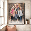 Personalized Picture Family Member Name Wall Art Home Decor Vertical Canvas