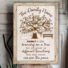 Personalized  Family Name Tree Christian Canvas