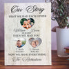 Family Wife Husband Anniversary Our Story Personalized Canvas - Family Panda