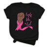 Fight like a girl 1   Gift for Breast Cancer Awareness Support Tshirt