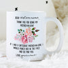 Personalized Floral Mother In Law Mug