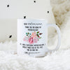 Personalized Thanks For Being My Mother In Law Floral Mug