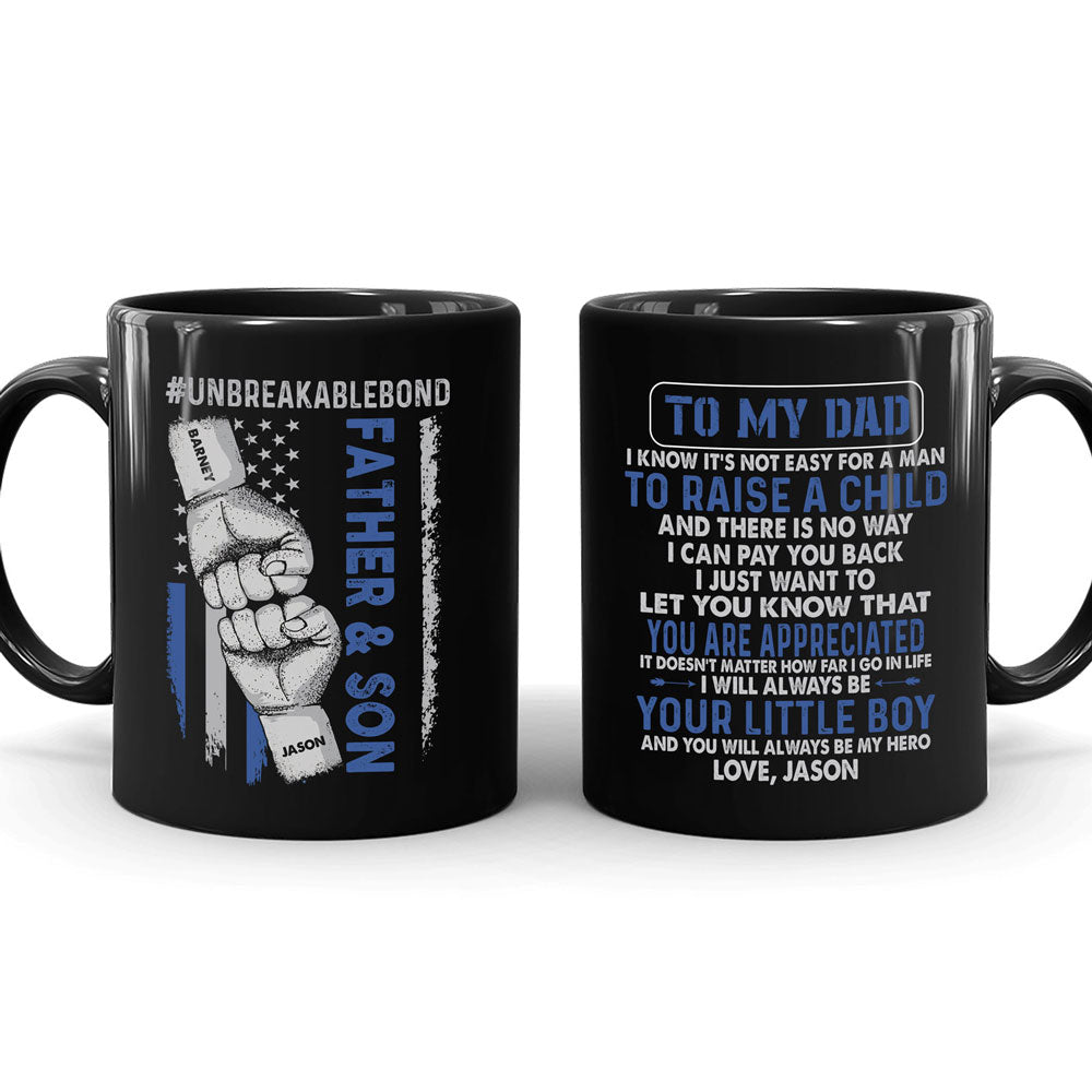 For Dad From Son To My Father My Hero Meaningful Personalized Mug