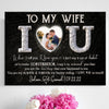 For Wife From Husband Romantic Wedding Anniversary Personalized Canvas