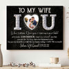 For Wife From Husband Romantic Wedding Anniversary Personalized Canvas