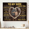 For Wife Love Now And Forever Wedding Anniversary Personalized Canvas