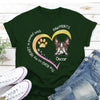Personalized Gift For Dog Lover Road To Heart Paved With Pawprints Tshirt
