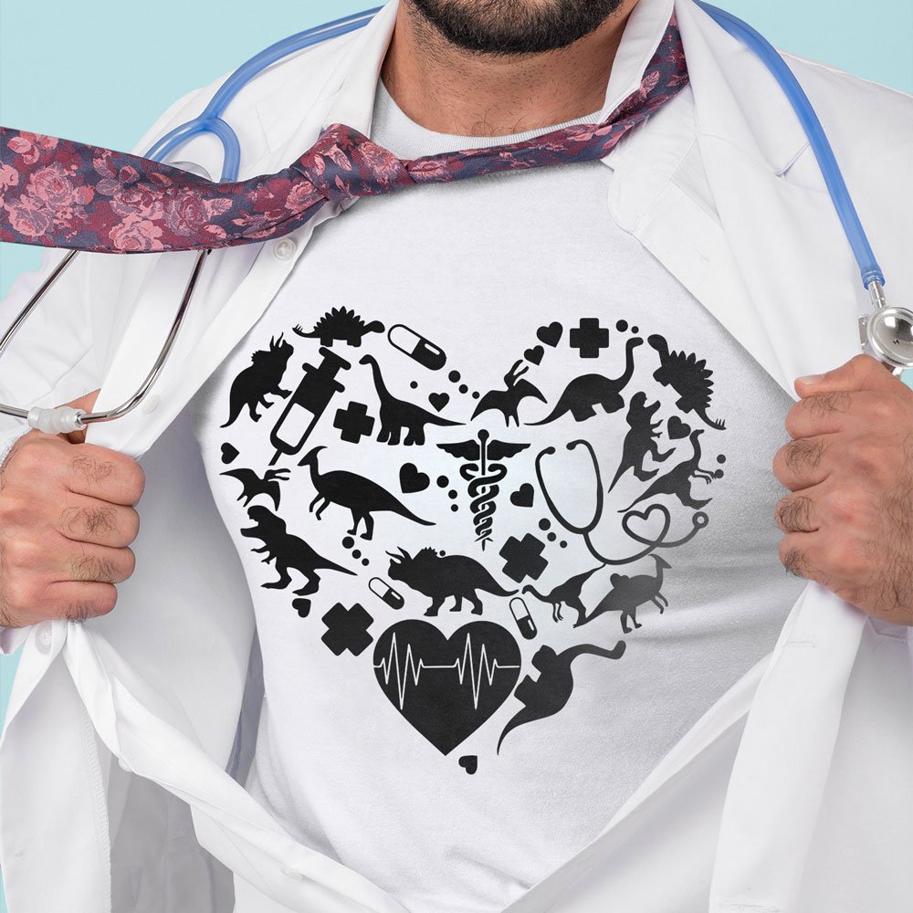 Funny Dinosaur Nurse Gift For Nurse Shirt Pediatric Doctor T Shirt