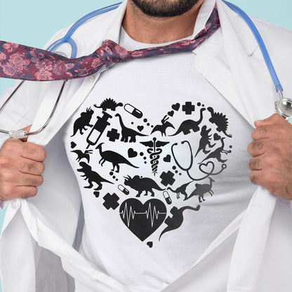 Funny Dinosaur Nurse Gift For Nurse Shirt Pediatric Doctor T Shirt