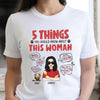 Funny Dog Mom 5 Things You Should Know About Woman Personalized Shirt