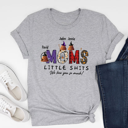 Funny Mommy's Little Shits Mom Son Daughter Halloween Personalized Shirt