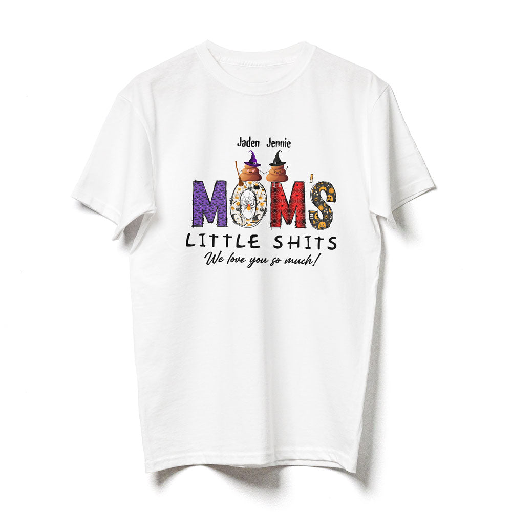 Funny Mommy's Little Shits Mom Son Daughter Halloween Personalized Shirt