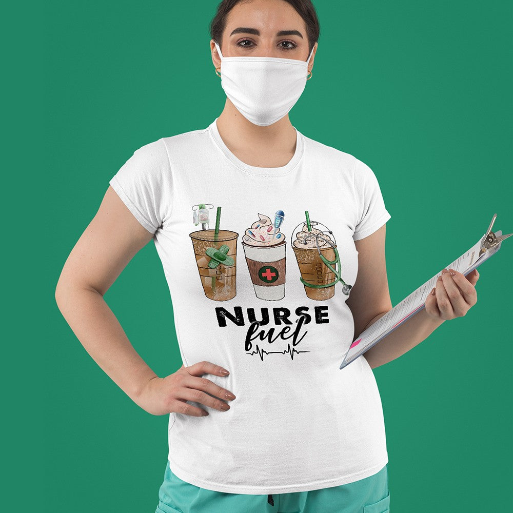 Funny Nurse Coffee Shirt, Nurse Fuel Shirt, Coffee Nursing Shirt