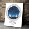 Personalized Gift For Couple It All Began Under This Sky Star Map Poster Canvas