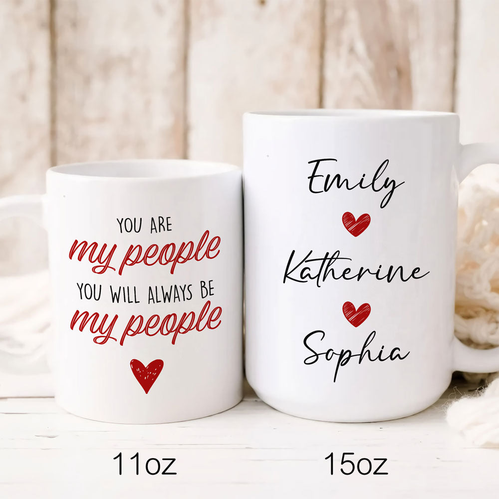 Best Friend BFF My People Meaningful Friendship Personalized Mug