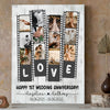 Couple Anniversary Wedding Wife Husband Love Personalized Canvas