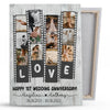 Couple Anniversary Wedding Wife Husband Love Personalized Canvas