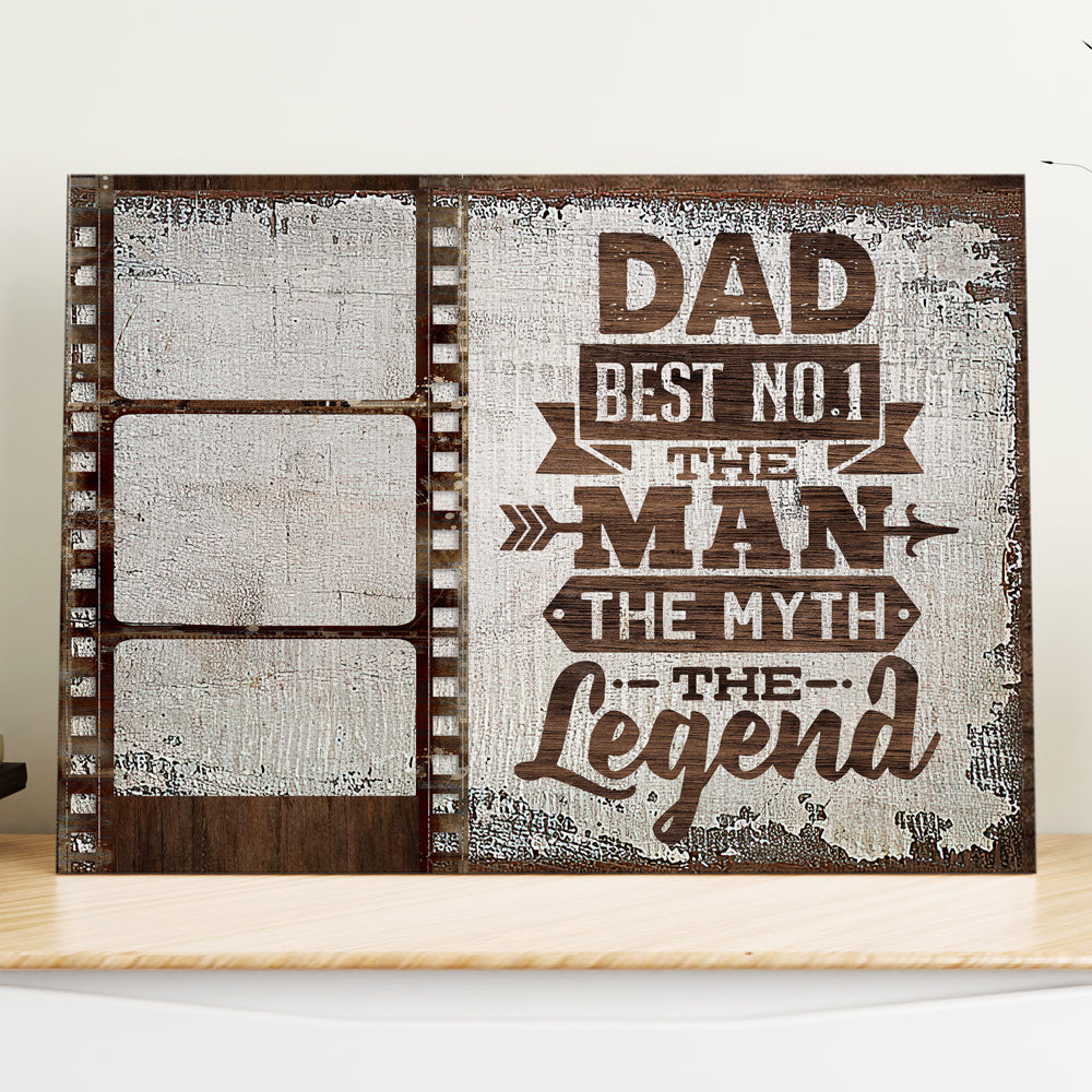 72674-Dad Father Daughter Son The Man Meaningful Personalized Canvas H1