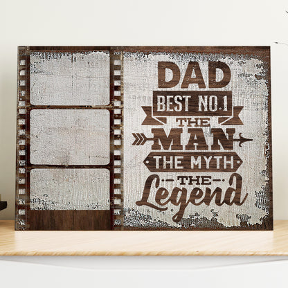72674-Dad Father Daughter Son The Man Meaningful Personalized Canvas H1