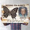 Family Member Missing Always Memorial Personalized Canvas