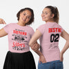 Best Friend Sisters By Heart Personalized TShirt