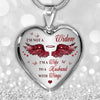 In Loving Memory Loss Of Husband In Heaven I&#39;m Not A Widow Memorial Heart Necklace