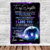 Mom to daughterYou&#39;ll always be my baby girl galaxy blanket