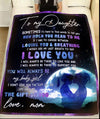 Mom to daughterYou&#39;ll always be my baby girl galaxy blanket