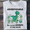 Grandpa Grandpasaurus More Awesome Funny Personalized T shirt