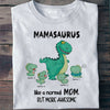 Mom Mamasaurus More Awesome Funny Personalized T shirt