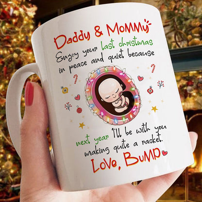 Daddy And Mommy To Be Mug, New Mom Dad Christmas Gift, New Parents Christmas Mug