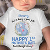 Personalized Happy Mothers Day Elephant Onesie