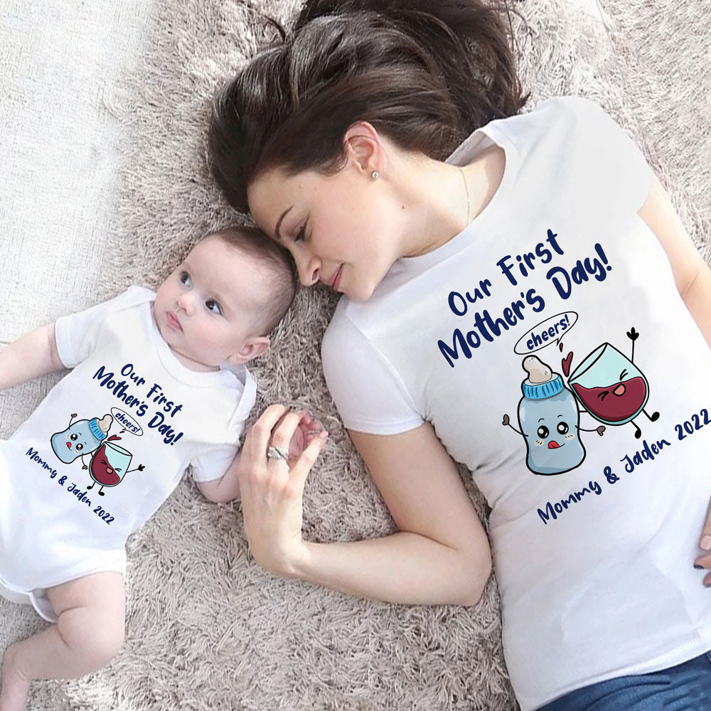  Our 1st Mother's Day Shirt, Mommy and Me Shirts