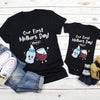 Mother&#39;s Day Mommy And Me Baby Bottle Matching Personalized TShirt