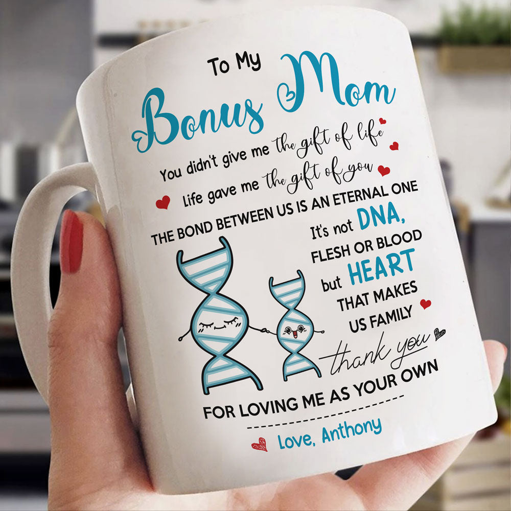 Best Bonus Mom Ever Coffee Mug Mother's Day Gift Idea 15oz / White