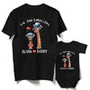 Our First Fathers Day Giraffe Personalized Matching Shirts &amp; Onesies