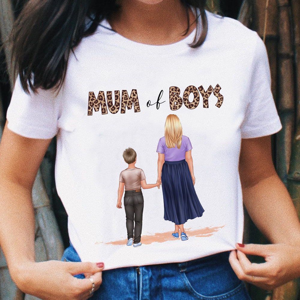 mum of boys t shirt