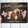 Mom Daughter Love Between Mother Meaningful Personalized Canvas