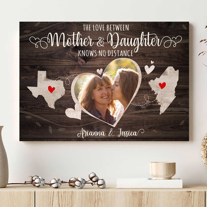 Mom Daughter Love Between Mother Meaningful Personalized Canvas