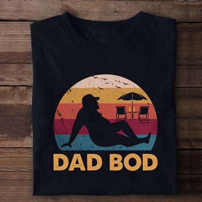 Gift For Dad It's Not A Dad Bod Its A Father Figure Funny Shirt