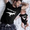 New Dad And Baby Dinosaur Personalized Matching Shirt And Onesie