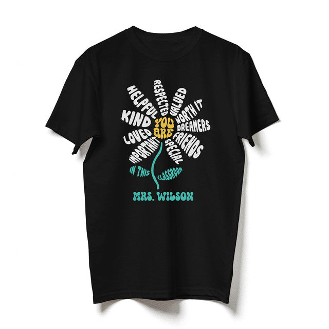 Teacher Flower In This Classroom Cute Personalized Shirt